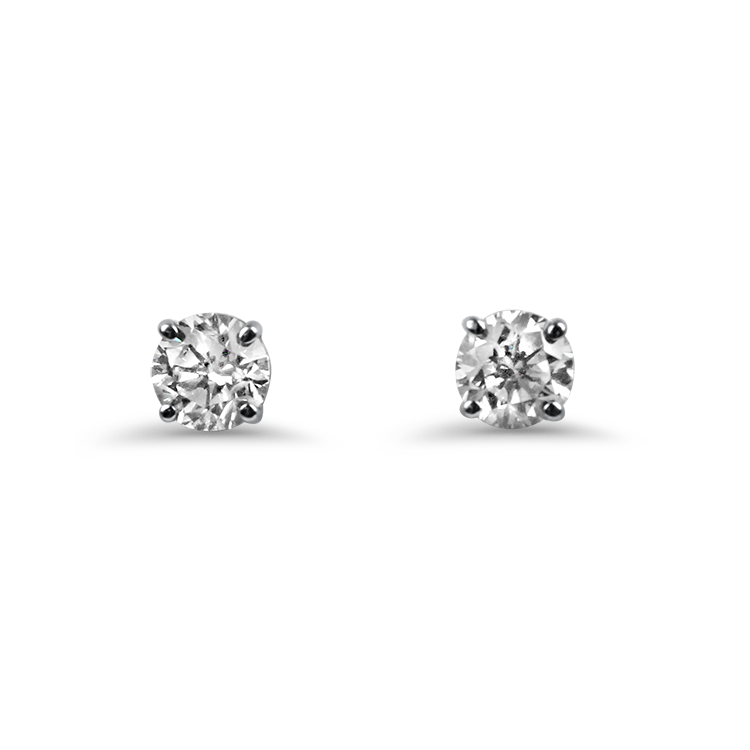 Estate diamond stud on sale earrings