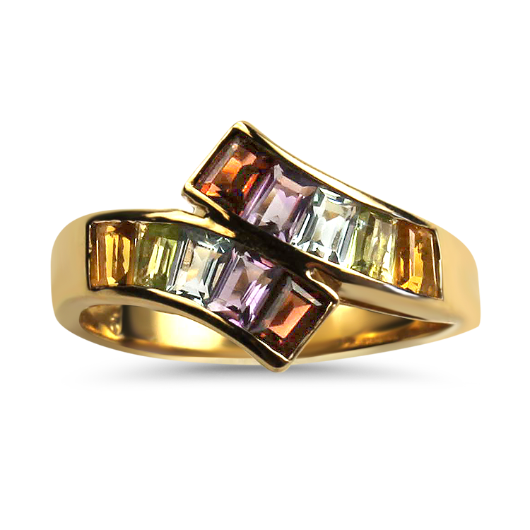 14kt discount Gold Multi Stone Ring