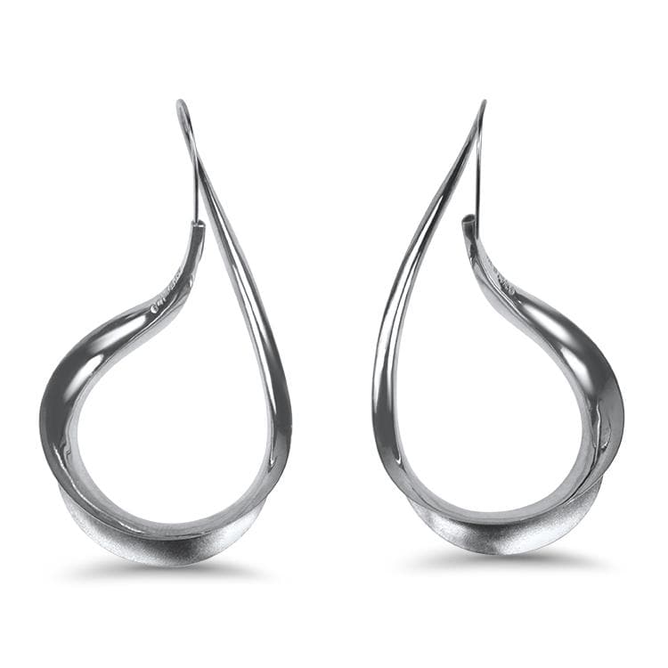 Michael Good 18K White Gold Figure Eight Earrings - Large – Springer's