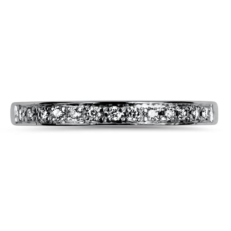 Estate 18k White Gold Diamond Band Ring – Springer's