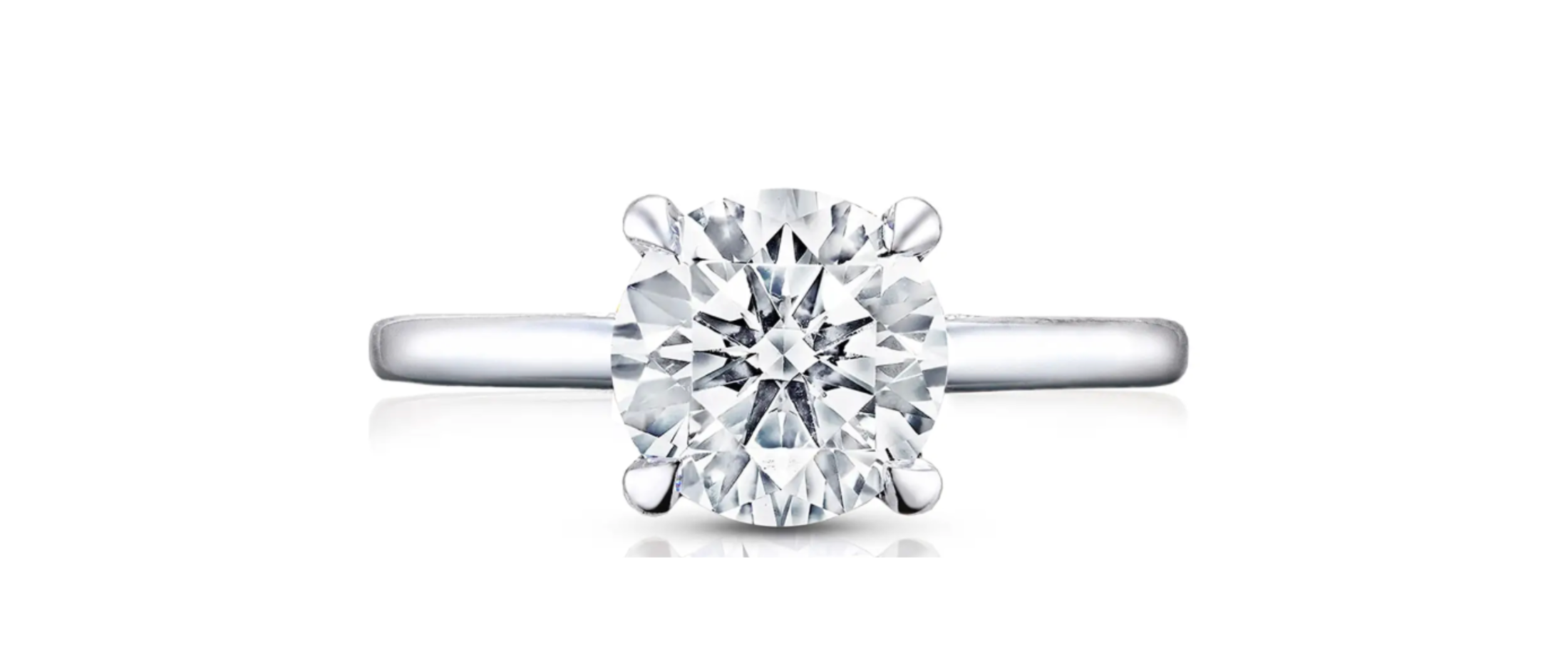 Round Engagement Ring Solitaire