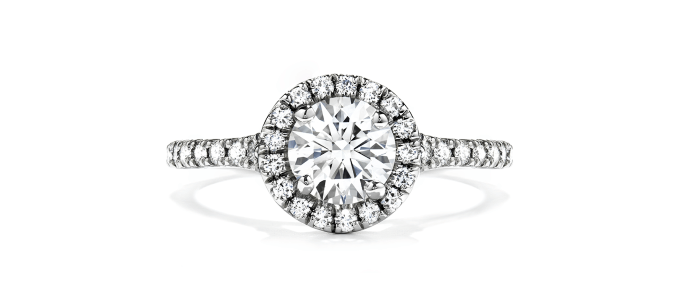 Round Engagement Ring with Halo