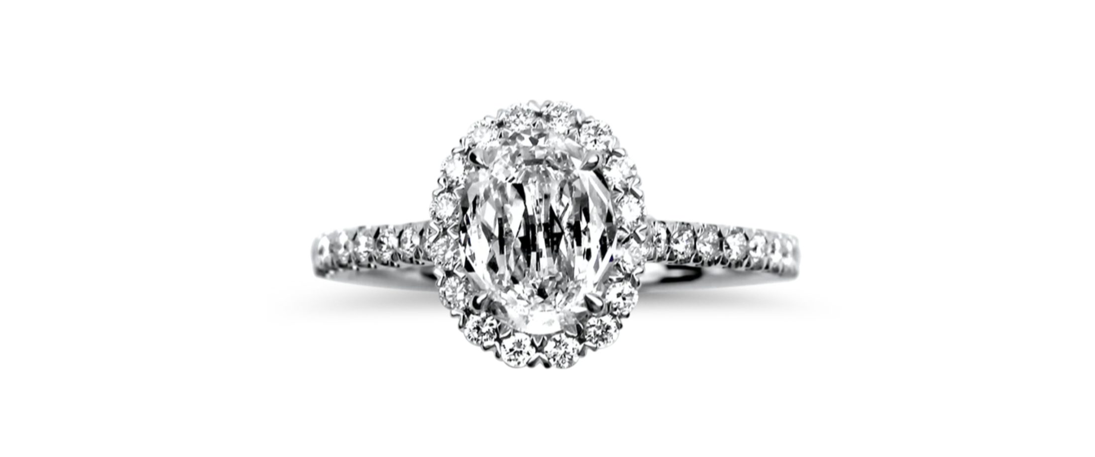 Oval Halo Engagement Rings