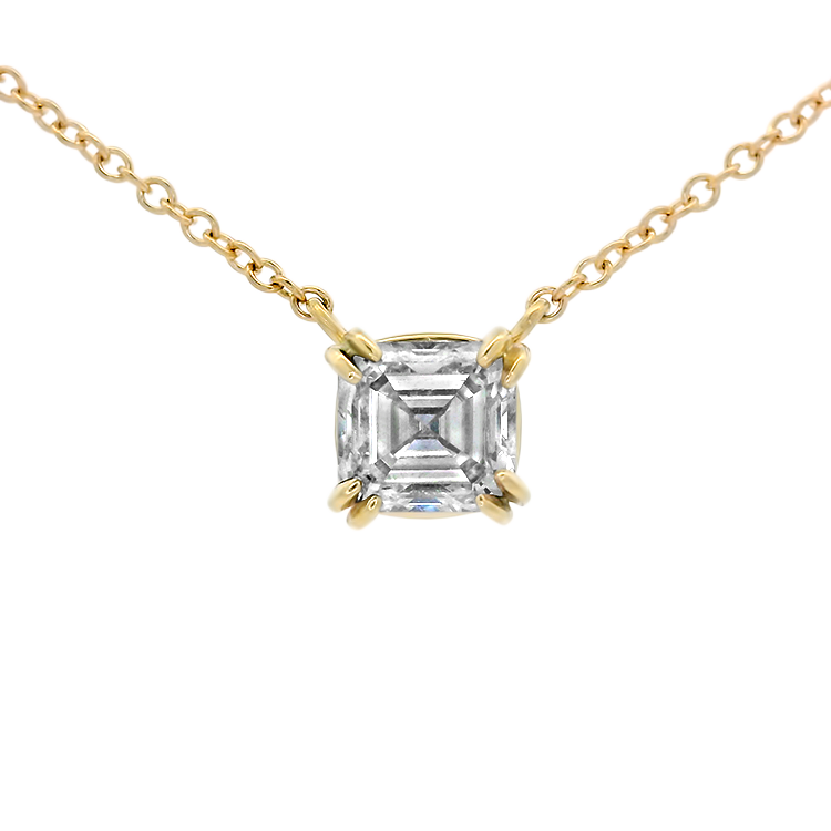 1870 Collection Necklaces and Pendants 1870 Collection 14k Yellow Gold Diamond Solitaire Pendant Necklace