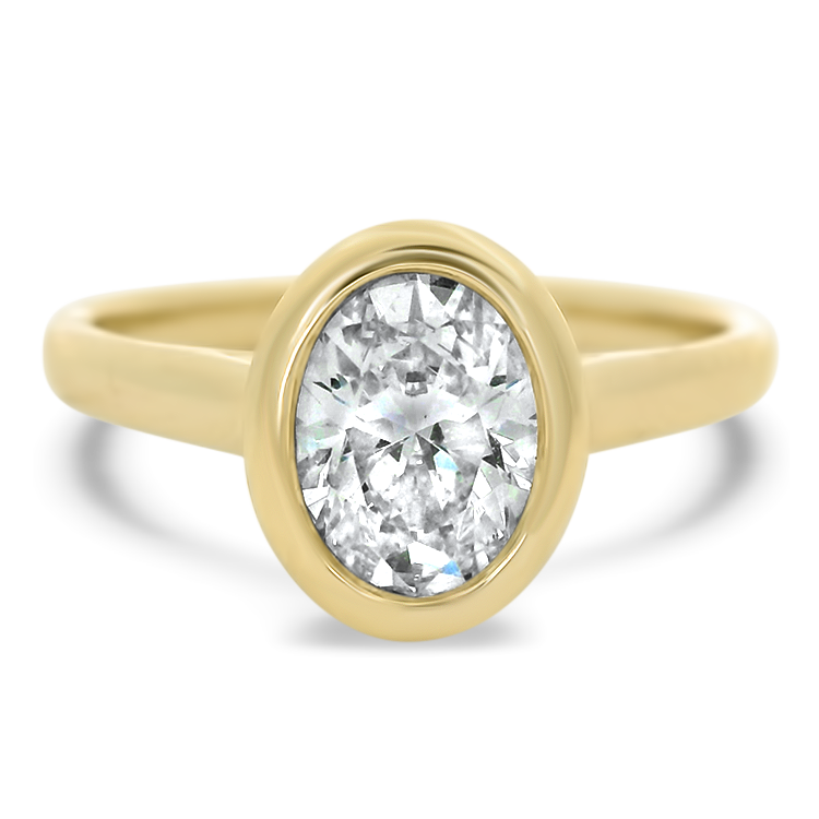 1870 Collection Engagement Ring 1870 Collection 14k Yellow Gold Oval Solitaire Ring - 1.0ct 6.25