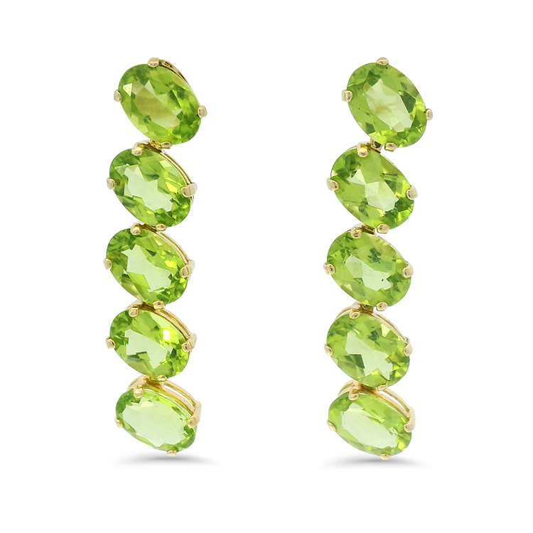 1870 Collection Earring 1870 Collection 14k Yellow Gold Peridot Dangle Earring