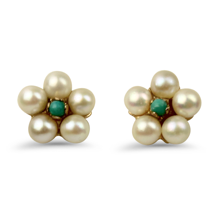 1870 Collection Earring 1870 Collection 9K Yellow Gold Pearl  Earrings