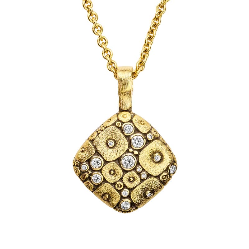 Alex Sepkus Necklaces and Pendants Alex Sepkus 18K Yellow Gold Diamond Soft Mosaic Necklace