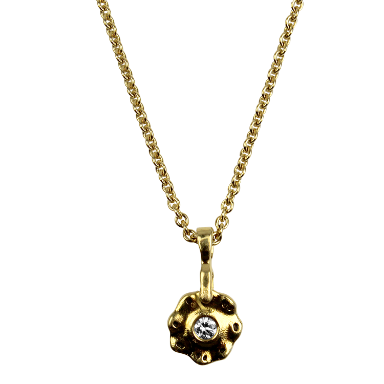 Alex Sepkus Necklaces and Pendants Alex Sepkus 18k Yellow Gold "Flora" Charm Necklace