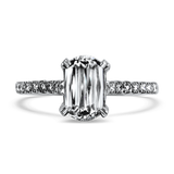 Christopher Designs Bridal Engagement Ring Christopher Designs 14k White Gold Crisscut L'Amour 1.01ct Diamond Engagement Ring