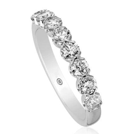 Christopher Designs Bridal Wedding Band Christopher Designs 14k White Gold Round Diamond Band - 0.83 ctw