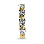 Christopher Designs Bridal Wedding Band Christopher Designs 18k Yellow Gold L'Amour Pear Cut Diamond Band 6.5