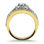 Christopher Designs Ring Christopher Designs 18k White and Yellow Gold L'amour Crisscut Diamond Ring 6.25