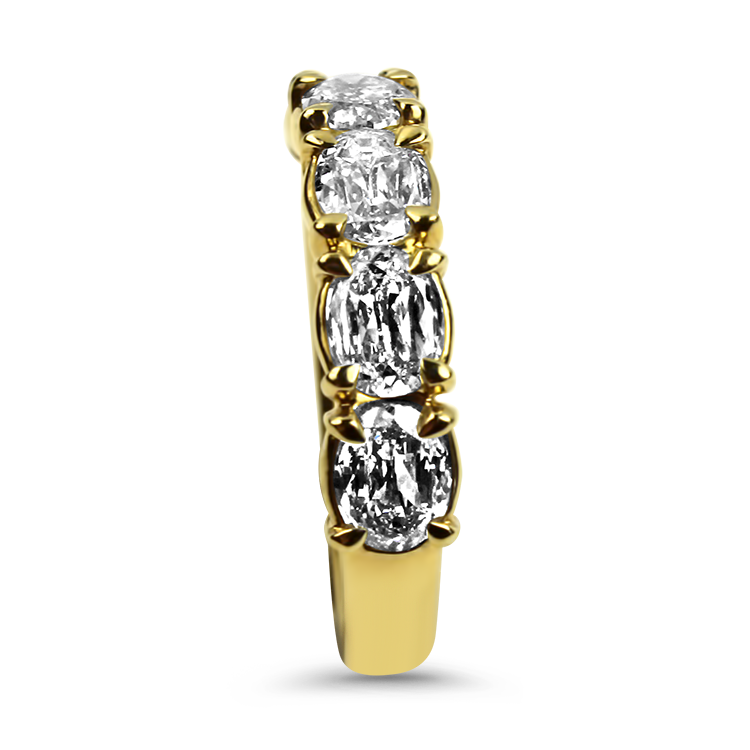 Christopher Designs Wedding Band Christopher Designs 18k Yellow Gold  L'Amour Crisscut Diamond Band