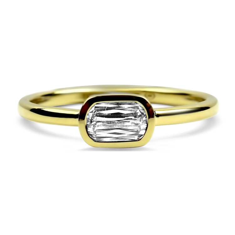 Christopher Designs Ring Christopher Designs 18k Yellow Gold L'Amour Crisscut Diamond Ring 6.5