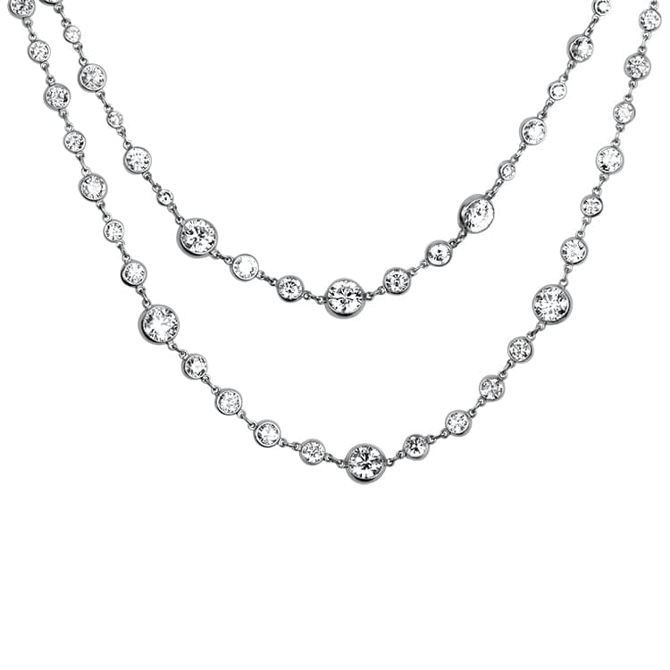 William Goldberg - Platinum 63 Carat Diamond Infinity Necklace – Robinson's  Jewelers
