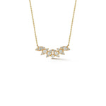 Dana Rebecca Designs Necklaces and Pendants Dana Rebecca 14k Yellow Gold Sophia Ryan Marquise Curved Diamond Bar Necklace