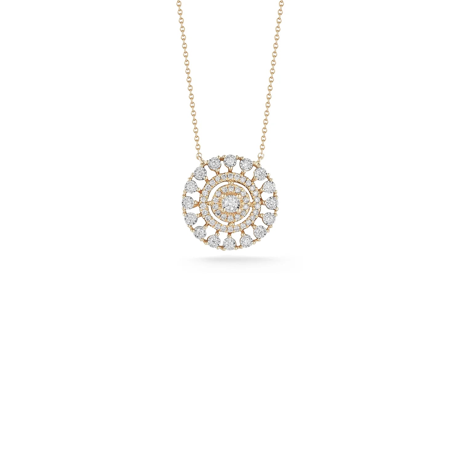 Dana Rebecca Designs Necklaces and Pendants Dana Rebecca Designs Ava Bea 14k Yellow Gold Medallion Diamond Necklace - 16"