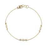 Dana Rebecca Designs Bracelet Dana Rebecca Sophia Ryan Marquise Trio Station 14k Yellow Gold Diamond Bracelet