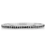 David Weisz Bracelet David Weisz 18k White Gold 4.46 ctw Black Diamond Stretch Bracelet