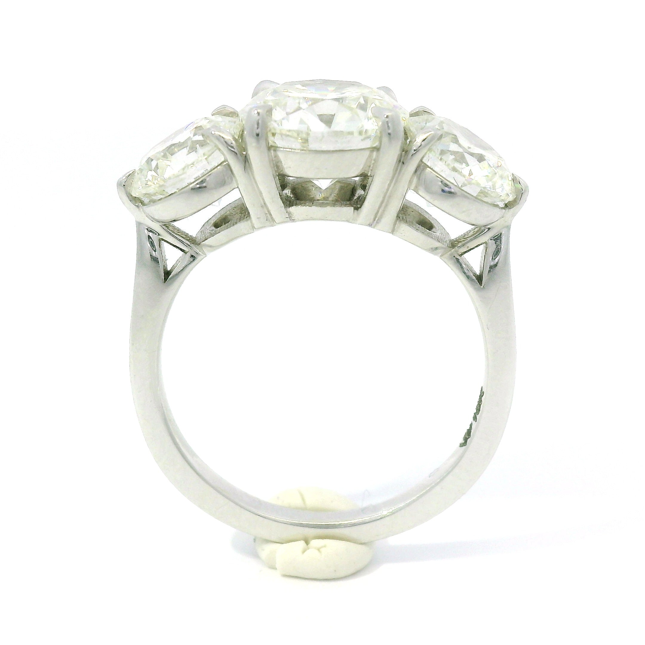 David Weisz Engagement Ring David Weisz 18k White Gold Three Stone Engagement Ring - 1.50 ct