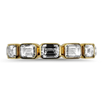 David Weisz Wedding Band David Weisz 18k Yellow Gold Emerald Cut Diamond Eternity Band