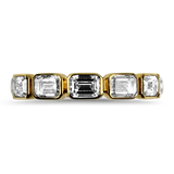 David Weisz Wedding Band David Weisz 18k Yellow Gold Emerald Cut Diamond Eternity Band