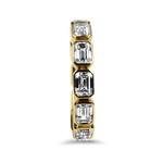 David Weisz Wedding Band David Weisz 18k Yellow Gold Emerald Cut Diamond Eternity Band