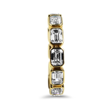 David Weisz Wedding Band David Weisz 18k Yellow Gold Emerald Cut Eternity Band