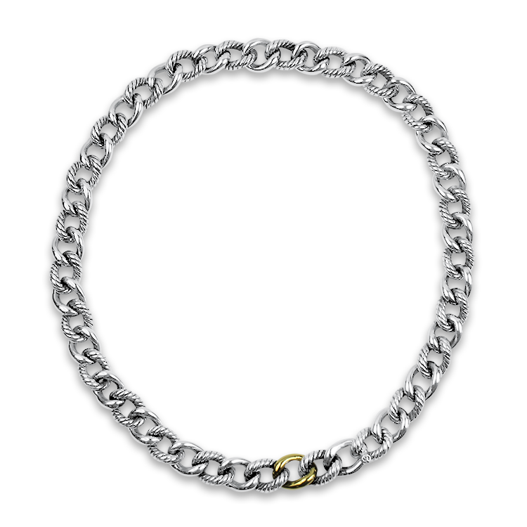 Estate David Yurman Bracelet David Yurman Estate Sterling Silver Curb Link Chain Necklace