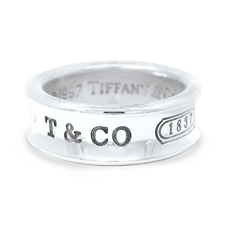 Estate Tiffany & Co. Ring Estate Tiffany & Co. 1837 Sterling Silver Band