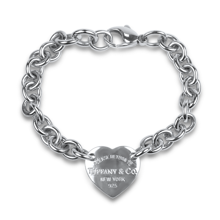 Estate Tiffany & Co. Bracelet Estate Tiffany & Company Sterling Silver "Return to Tiffany" Collection Heart Tag Bracelet