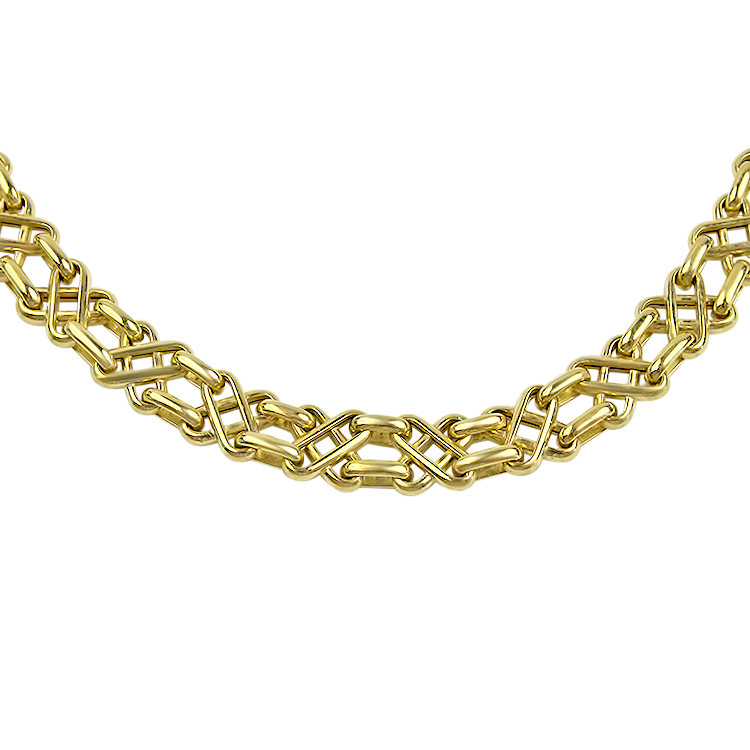 Estate Tiffany & Co. Necklaces and Pendants Tiffany & Co. Estate 18k Yellow Gold Vintage Chain 16.5"