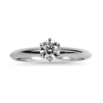 Estate Tiffany & Co. Engagement Ring Tiffany & Company Estate Platinum Round Brilliant Cut Diamond Solitaire Engagement Ring 4.25