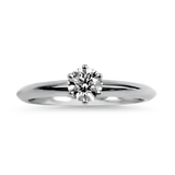 Estate Tiffany & Co. Engagement Ring Tiffany & Company Estate Platinum Round Brilliant Cut Diamond Solitaire Engagement Ring 4.25