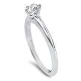 Estate Tiffany & Co. Engagement Ring Tiffany & Company Estate Platinum Round Brilliant Cut Diamond Solitaire Engagement Ring 4.25