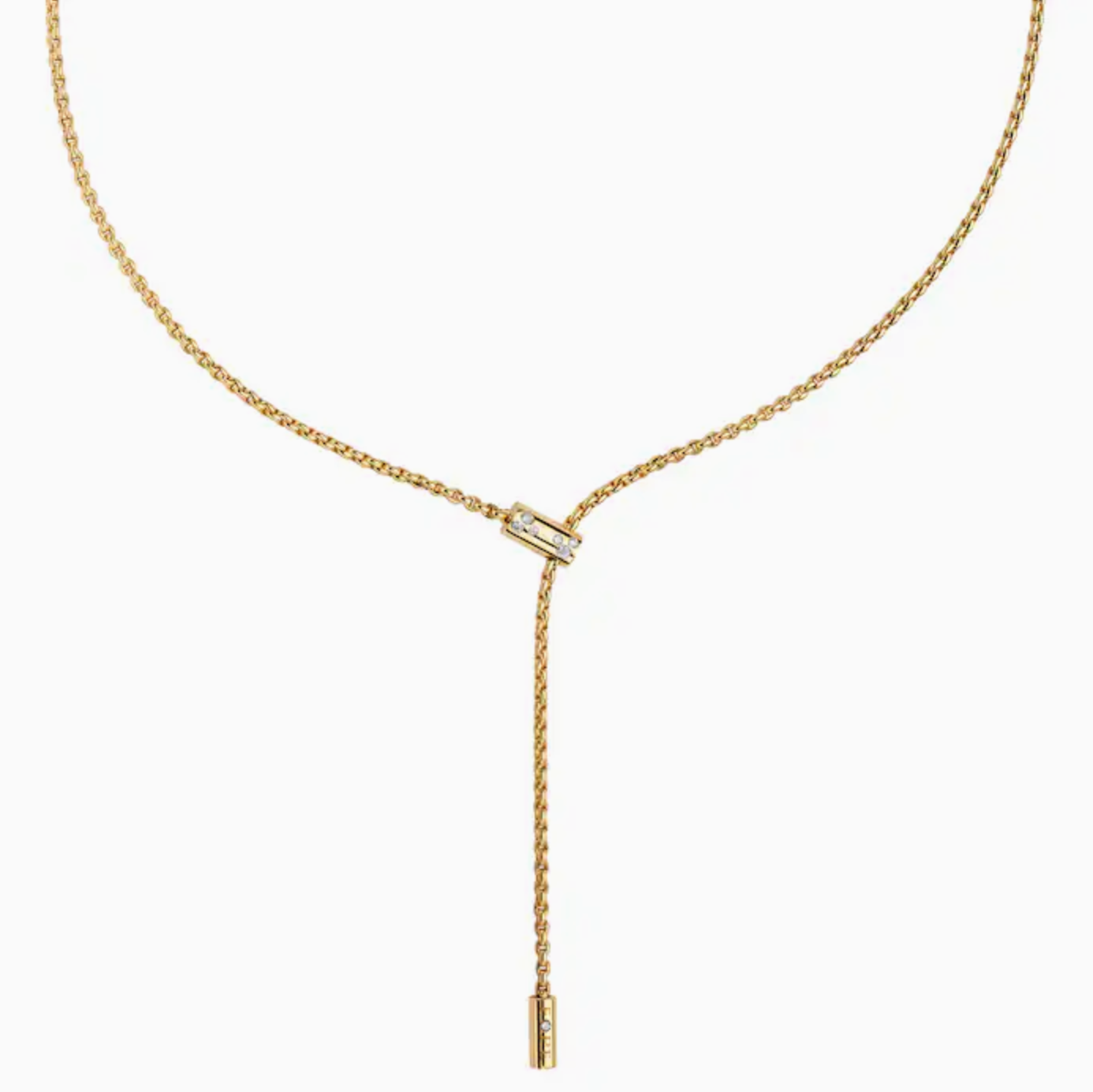 Fope Necklaces and Pendants Fope 18k Yellow Gold Aria Diamond Lariat Necklace