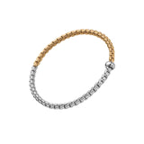 Fope Bracelet Fope Eka 18k Yellow and White Gold Flex'It Bracelet - Small