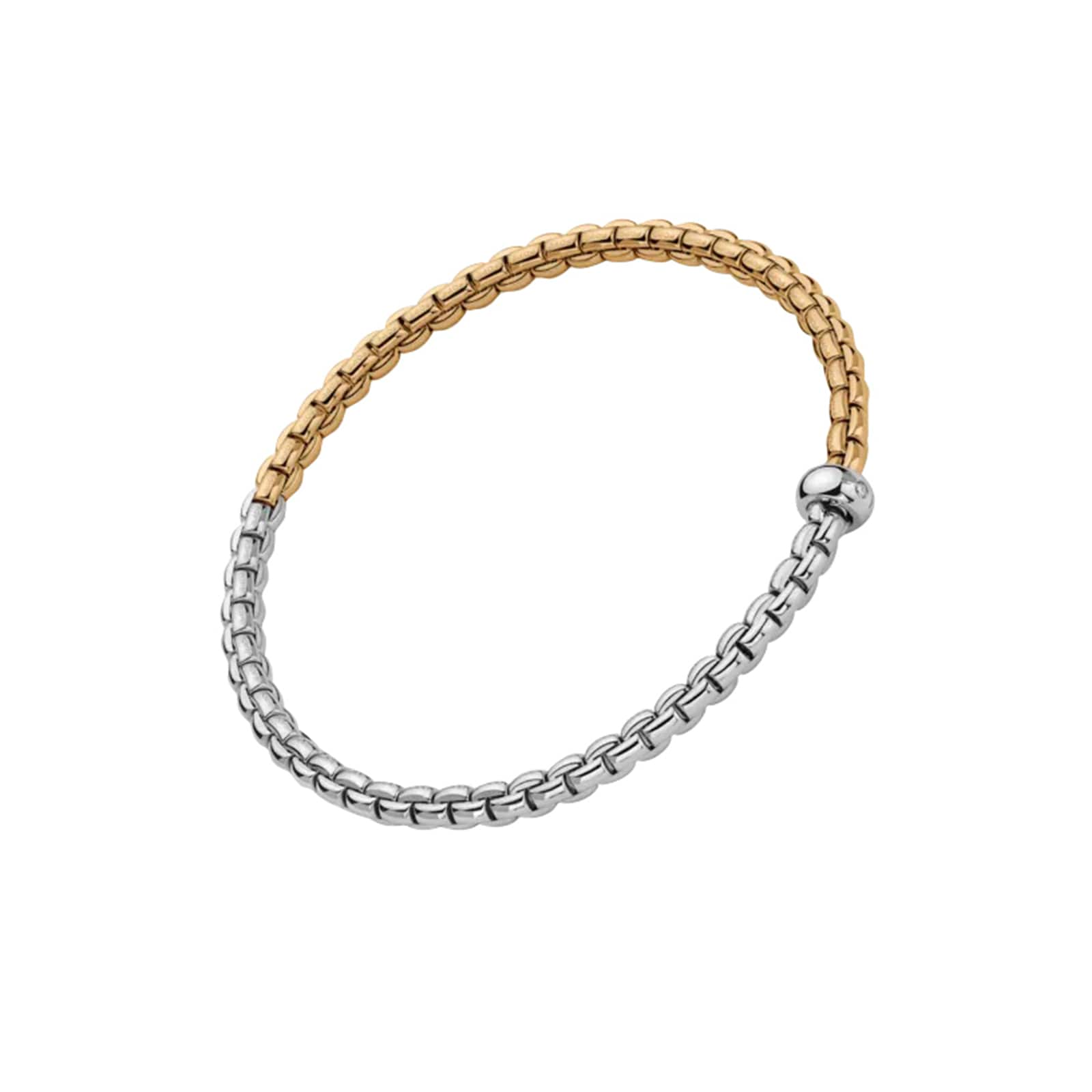 Fope Bracelet Fope Eka 18k Yellow and White Gold Flex'It Bracelet - Small