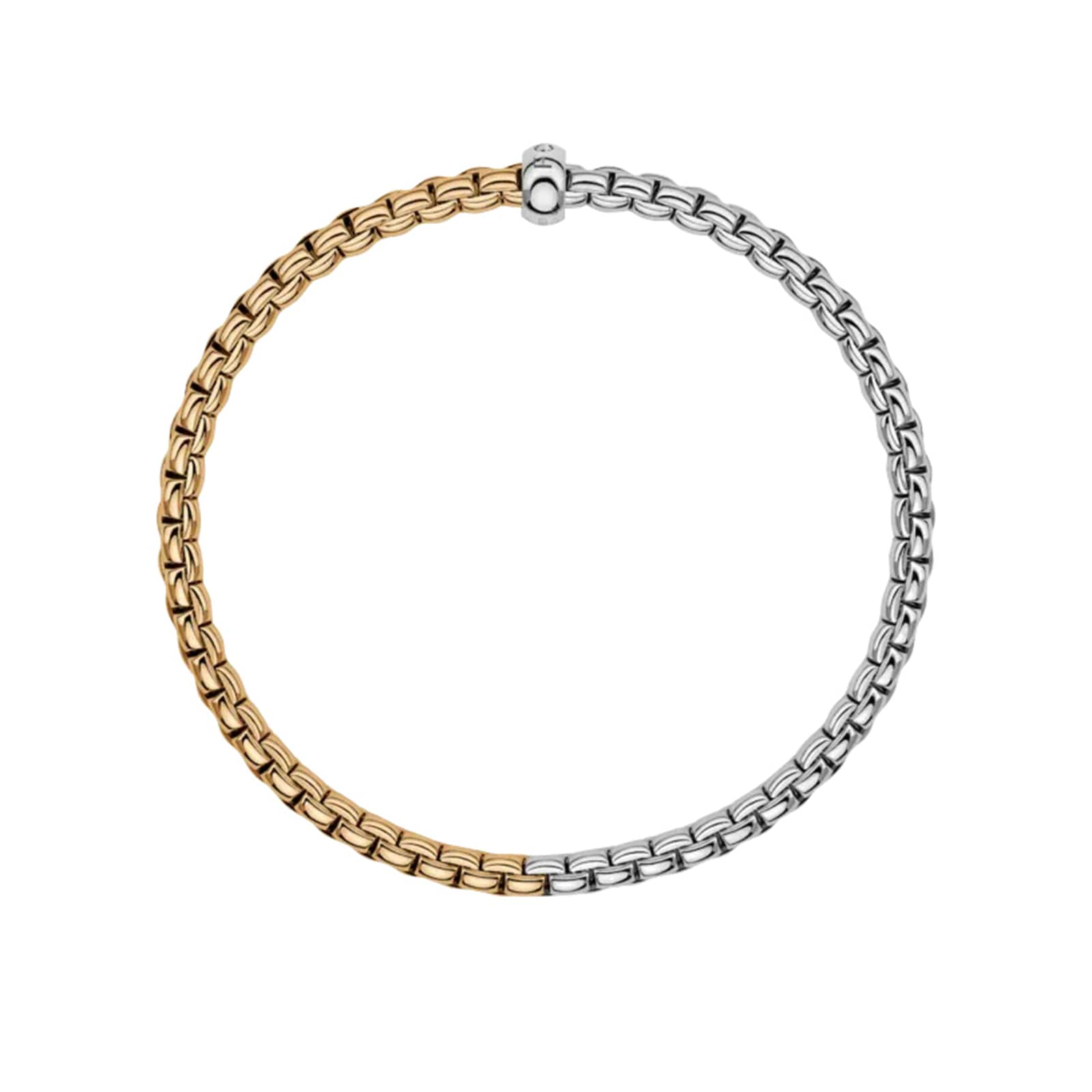 Fope Bracelet Fope Eka 18k Yellow and White Gold Flex'It Bracelet - Small