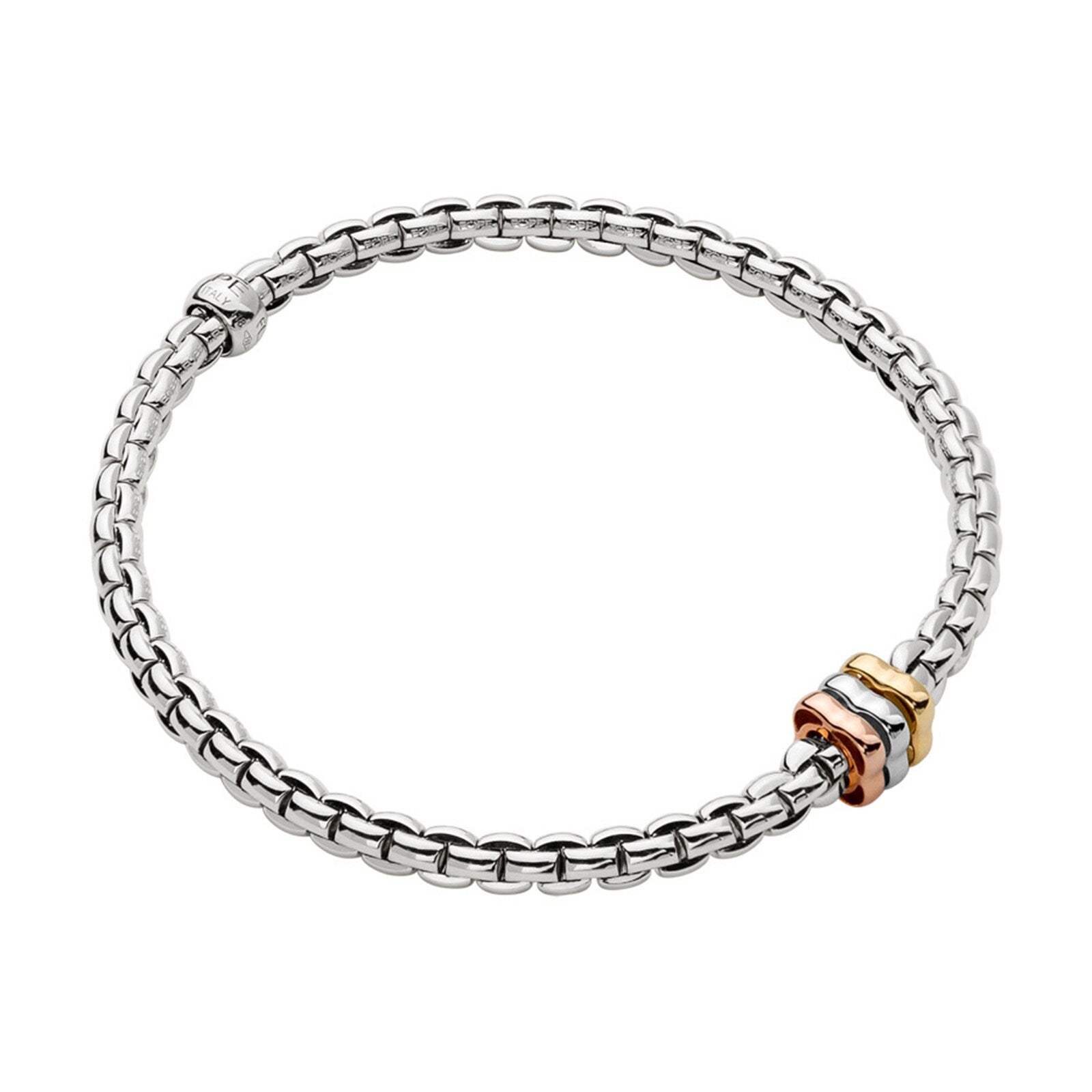 Fope Bracelet Fope Eka Collection 18k White Gold Flex'It Bracelet - Size Small