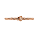 Fope Bracelet Fope Solo Flex'it 18k Rose Gold Diamond Bracelet - Medium