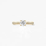 Hearts on Fire Engagement Engagement Ring Hearts On Fire 18k Yellow Gold Vela Round Diamond Solitare Engagement Ring - 2.002 ctw 6.5