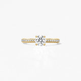 Hearts on Fire Engagement Engagement Ring Hearts On Fire 18k Yellow Gold Vela Round Diamond Solitare Engagement Ring - 2.002 ctw 6.5