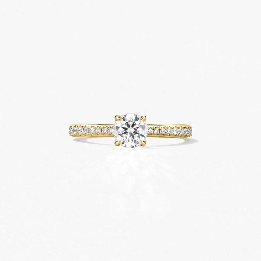 Hearts on Fire Engagement Engagement Ring Hearts On Fire 18k Yellow Gold Vela Round Diamond Solitare Engagement Ring - 2.002 ctw 6.5