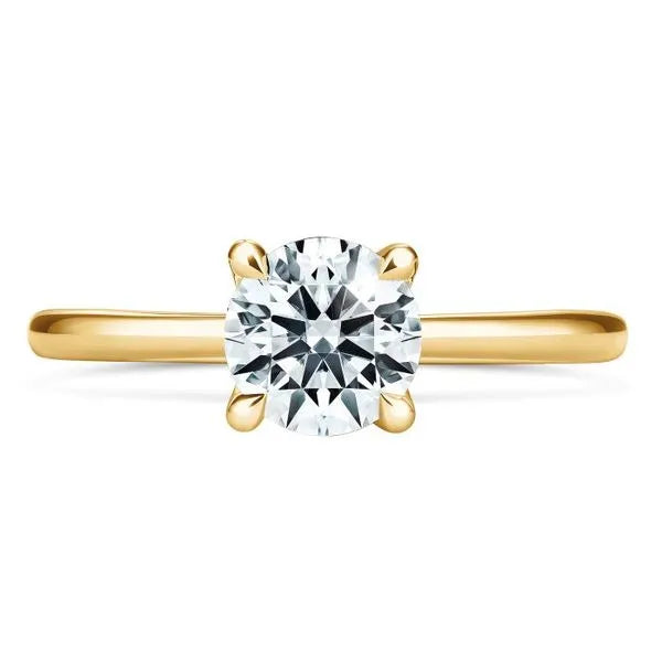 Hearts on Fire Engagement Engagement Ring Hearts On Fire 18k Yellow Gold Vela Solitaire Round Diamond Engagement Ring - 1.346 ctw