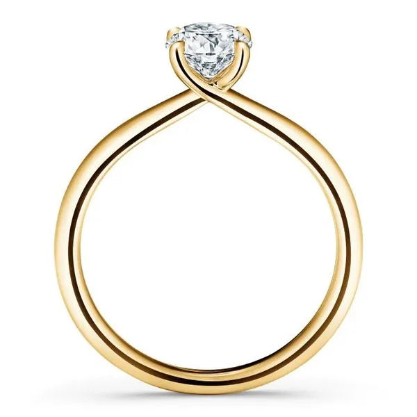 Hearts on Fire Engagement Engagement Ring Hearts On Fire 18k Yellow Gold Vela Solitaire Round Diamond Engagement Ring - 1.346 ctw