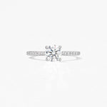 Hearts on Fire Engagement Engagement Ring Hearts On Fire Camilla Platinum Diamond Engagement Ring - 0.1 ctw HBRCAMH0118PLC-H 1.0 / 6.5