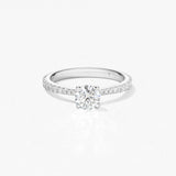 Hearts on Fire Engagement Engagement Ring Hearts On Fire Platinum Vela Solitaire Round Diamond Engagement Ring - 1.26 ctw 6.5