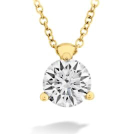 Hearts on Fire Necklaces and Pendants Hearts On Fire 18k Yellow Gold Classic 3 Prong Solitaire Diamond Necklace